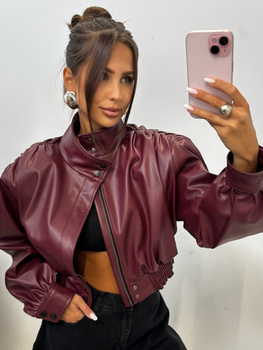 Manhattan women's leather jacket - Khaki