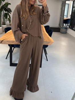 Sweater set skirt and sweater - Cream