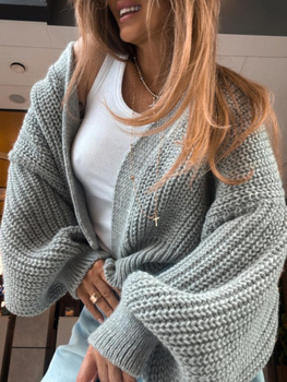 Button-down cardigan - Gray