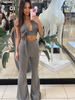 Trousers/Leggings Bells Wide Long - Black