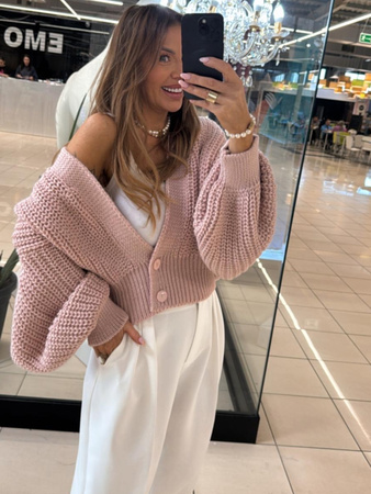 Button-down cardigan - Pink