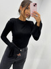 Long sleeve striped blouse - White
