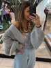 Button-down cardigan - Gray