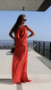 Long dress with open back - Red