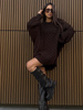 Long Merino wool cardigan - Grey