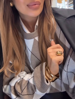 Long Merino wool cardigan - Grey