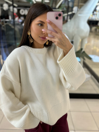 Merino wool sweater - Cream