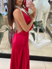 Long dress with open back - Red