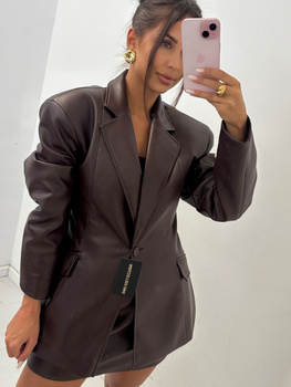 Manhattan women's leather jacket - Khaki