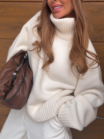 Long Merino wool cardigan - Grey