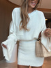 Sweater set skirt and sweater - Cream