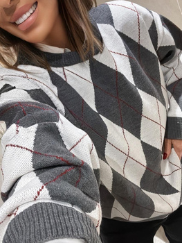 Long Merino wool cardigan - Grey