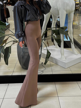 Trousers/Leggings Bells Wide Long - Black