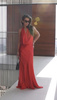 Long dress with open back - Red