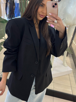 Linen Addition Jacket - Black