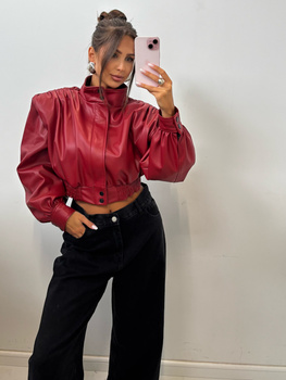 Manhattan women's leather jacket - Khaki