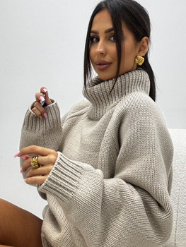 Long Merino wool cardigan - Grey