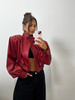 Manhattan women's leather jacket - Khaki