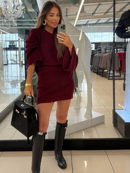 Sweater set skirt and sweater - Beige
