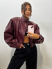 Manhattan women's leather jacket - Khaki