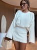 Sweater set skirt and sweater - Cream